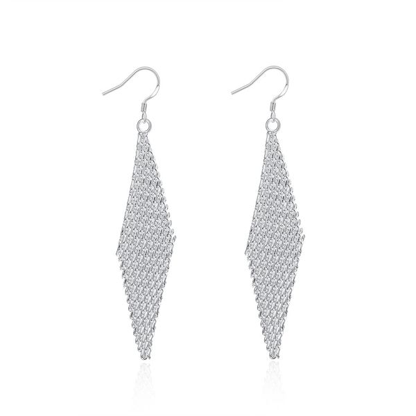 

european and american exaggerated geometric earrings earings fashion jewelry aretes de mujer modernos 2018, Silver