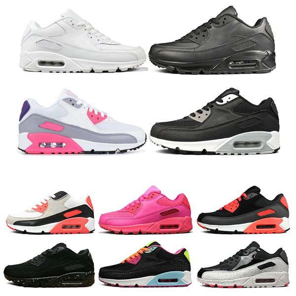 

fashion mens womens running shoes triple white black yellow green pink mens trainers cushion surface breathable sports sneakers size 36-45