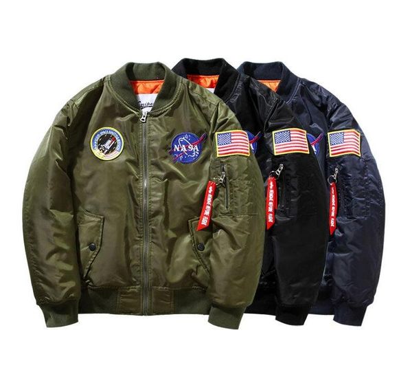 Fashion Design Nasa Flight Pilot Mens Jackets 19ss Ma1 Er Fashion Design Nasa Flight Pilot Mens