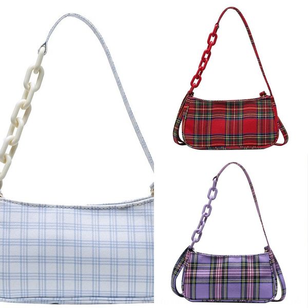 

plaid female 2020 messenger underarm shoulder fashionable small bag single shoulder diagonal bag