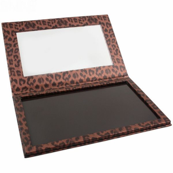 

diy empty leopard magnetic eyeshadow pans with shadow lipstick blush matte large corrective palette single pan