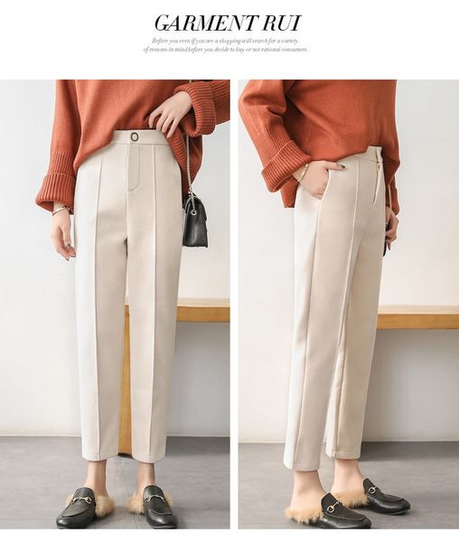 

jinyilai white tall waist trunks female nine points, Blue