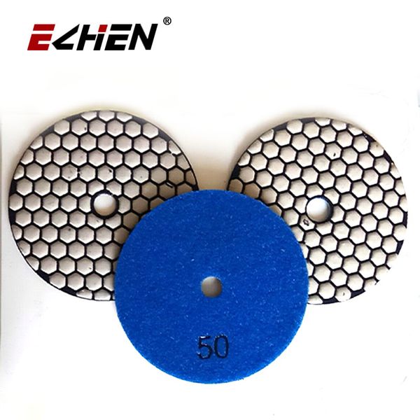 

7pcs 4"/100mm diamond dry polishing pad for granite marble grit #50 sanding disc stone disk polisher