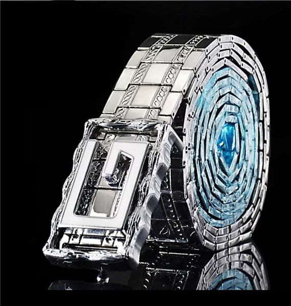 

metal stainless steel self-defense belt. men's designer belts and chains. belt made by young people. wholesale, Black;brown