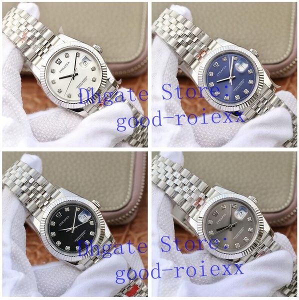 

36mm men's eta 2836 automatic movement watch gm factory sapphire watches men 904l steel jubilee bracelet 126234 date datejust wristwatc, Slivery;brown