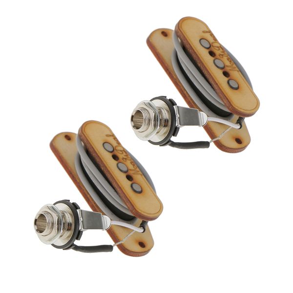 

2pcs 4.3k resistance rosewood alnico 3 string cigar box guitar pickup