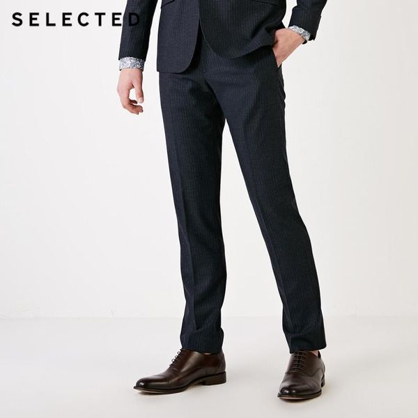 

мужская slim fit stripe pattern suit брюки s / 41916a502, White;black