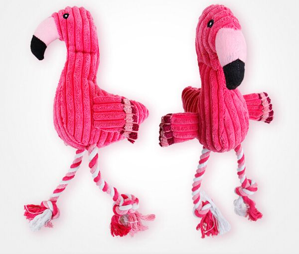 

plush puzzle bite-resistant teeth vocal pet toy teeth odor flamingo dog toy