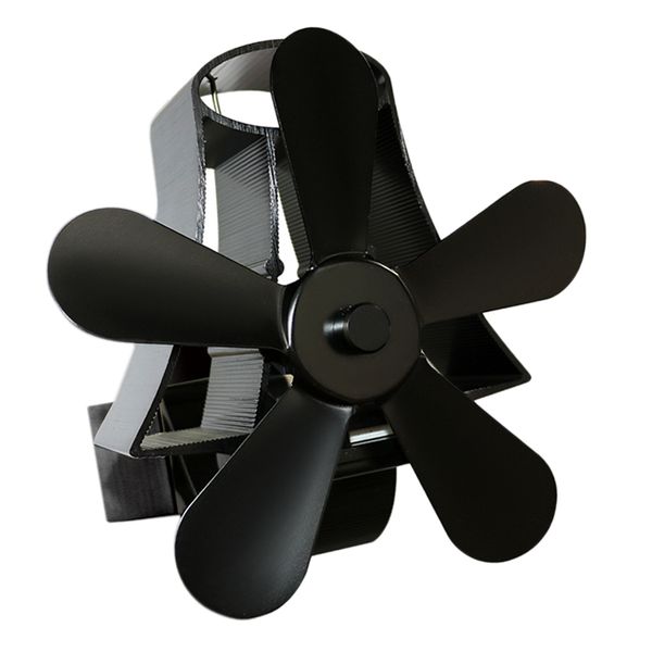 

5-blade powered stove fan for wood/log burner