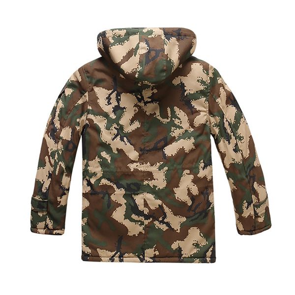 

outdoor hooded breathable hunting clothes hunting climbing thick waterproof camouflage jacket, Blue;black