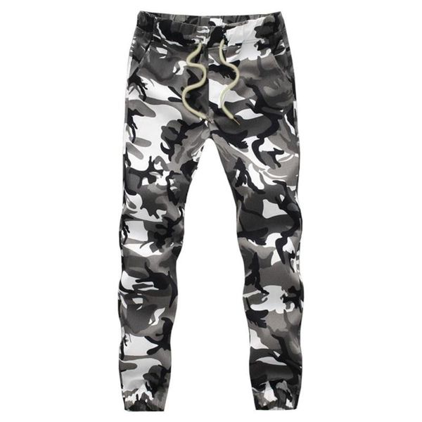 

cotton mens jogger autumn pencil harem pants 2020 men camouflage pants loose comfortable cargo trousers camo jogger, Black