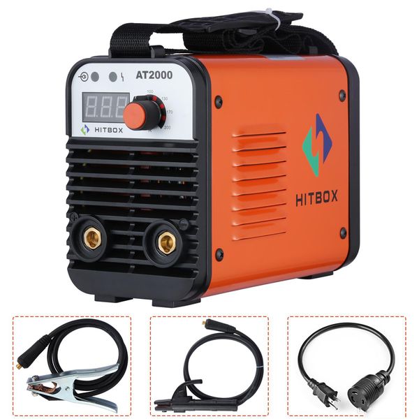 

Mini arc welder rod tick mma hitbox at2000 110 220v dual volt inverter welding machine free hipping