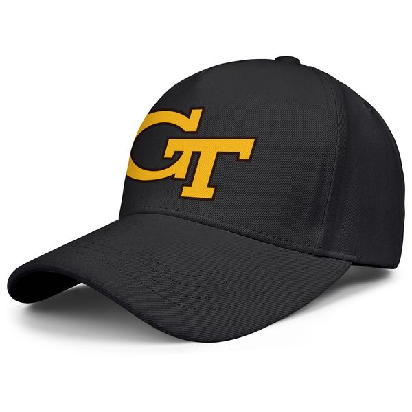 

fashion ga tech yellow jackets football logo baseball cap designer classic trucke hats black camouflage gray effect flag logo, Blue;gray