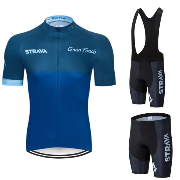 

strava zomer grote fietsen set 2019 mtb bike kleding racing fiets kleding maillot ropa ciclismo wielertrui sets, Black;blue