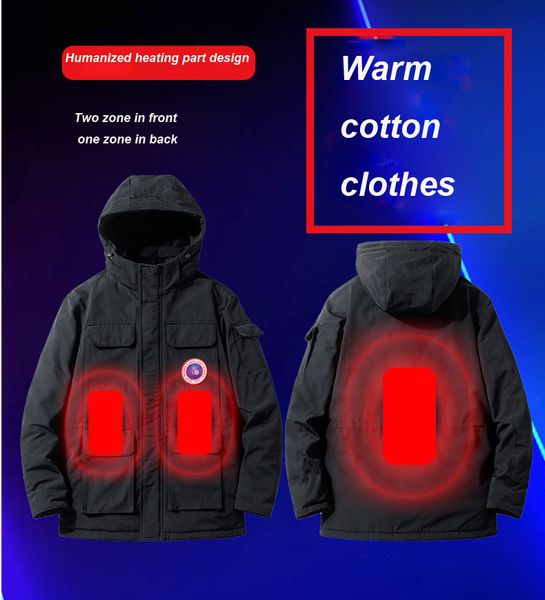 

cocwish men and women models latest fashion explosion models can be heated usb cotton pad cotton heating set, Black