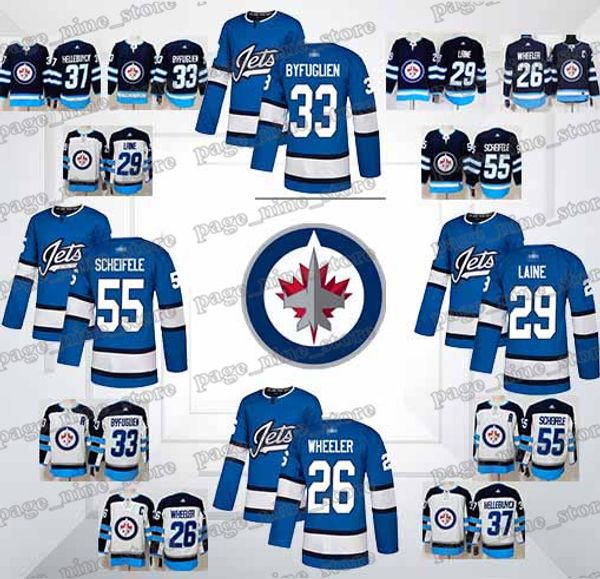

Winnipeg Jets Jerseys Blake Wheeler Patrik Laine Dustin Byfuglien Connor Hellebuyck Mark Scheifele Hockey Hot sale Jersey