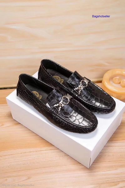 

soft leather men leisure dress slip-on man lazy loafers wan1, Black;red