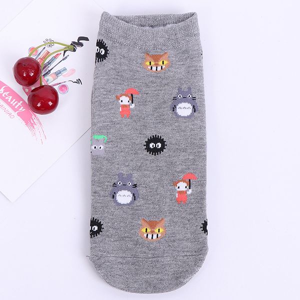 

ljiqq 5 pairs women cute causal cartoon socks harajuku lovely boat socks spring summer new fashion korean style ankle socks, Black;white