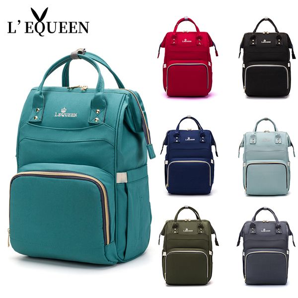 

lequeen diaper maternity nappy baby care bag for mummy moms stroller pram bag waterproof travel nursing mommy changing