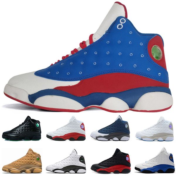

13 13s mens basketball shoes alititude green grey toe bred wheat black cat chicago love respect mens sports designer sneakers