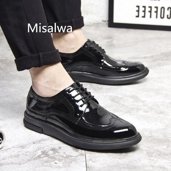 Brogue Carving Men/'s Thick Platform Casual Loafer Lace Up Formal Sport Shoes