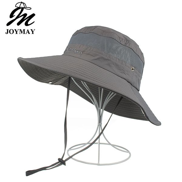 

joymay summer bucket hats fishing wide brim hat uv protection cap men hiking sombrero outdoor gorro hats for men woman yf014