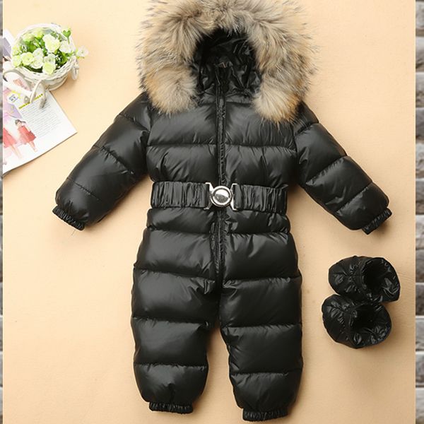 

30 russian winter snowsuit 2020 boy baby jacket 90% duck down outdoor infant clothes girls climbing for boys kids jumpsuit, Blue