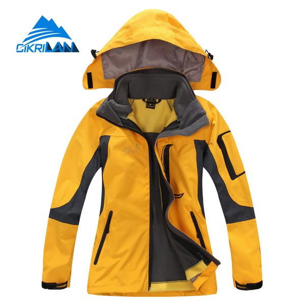 

ladies 3in1 camping windbreaker waterproof jaqueta feminina outdoor leisure sports hiking winter jacket women climbing ski coat, Blue;black