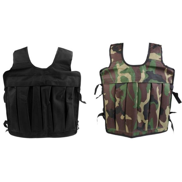 

loading weighted vest adjustable jacket boxing training gym workout fitness equipment waistcoat jacket sand clothing