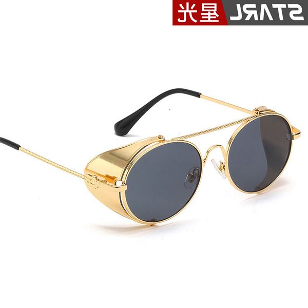 

sun 2019 steampunk sun glasses glasses round sunglasses, White;black