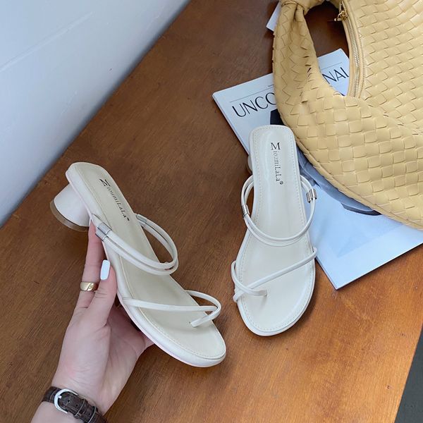 

rubber flip flops slippers casual shoes woman 2020 slipers women square heel med hawaiian luxury soft new block summer slides, Black