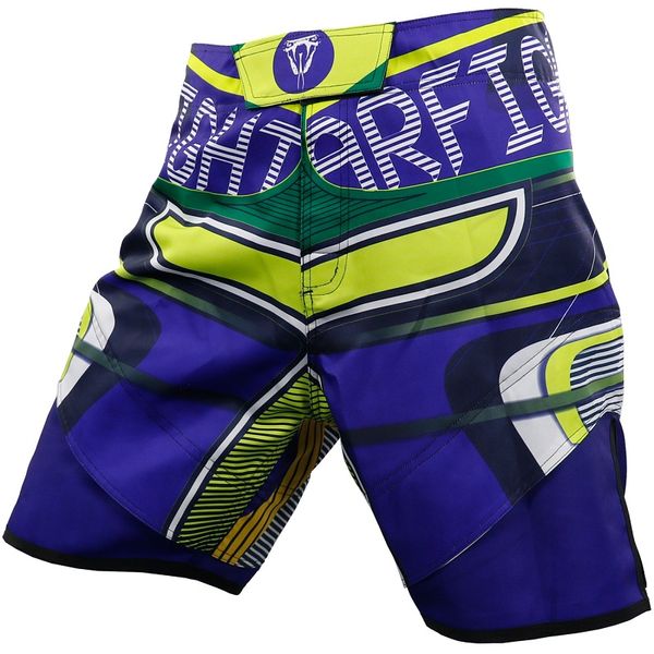 

kick boxing fight shorts grappling muay thai cage fighting short kick boxing martial art training bjj pants, Blue