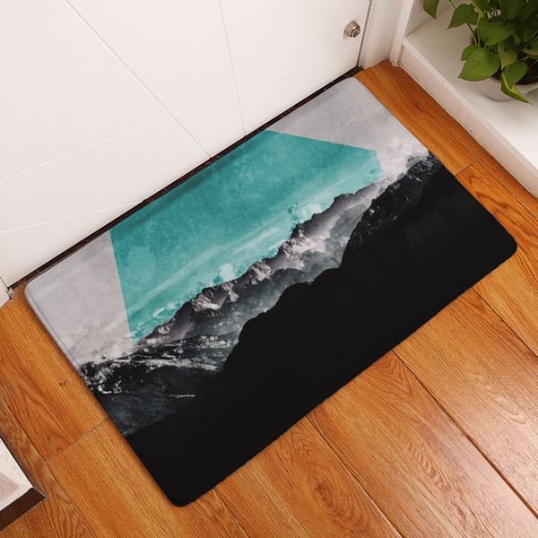

scenic printed door mats flannel microfiber carpet entrance indoor floor mat non-slip doormat rug welcome carpet geometric mats