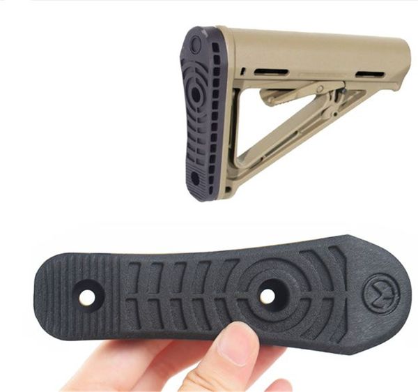 

tactical black rubber enhanced buttpad for ctr/ubr/acs/str rifle butt stocks hunting caza