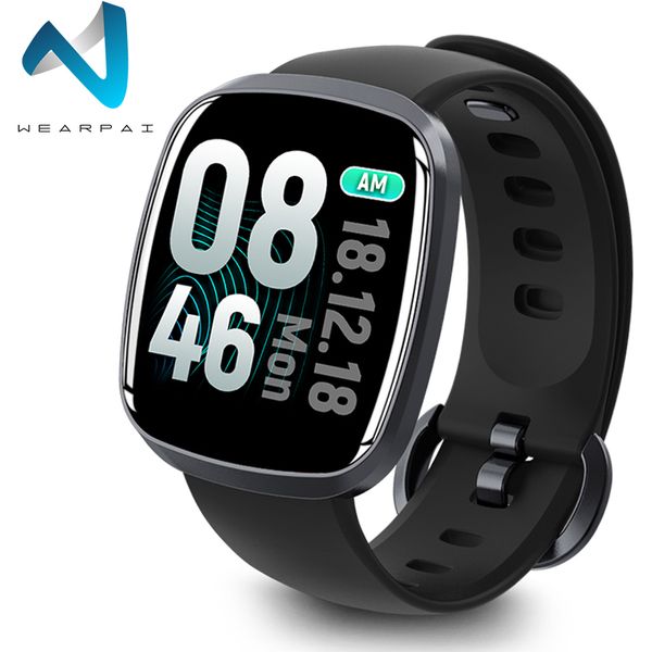 

wearpai gt103 sport digital watch for men full touch scren blood pressure heart rate smart watch for ios android waterproof ip67, Slivery;brown