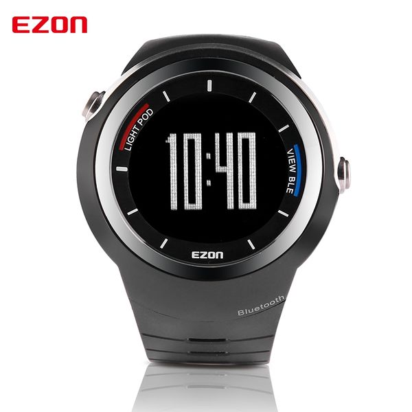 

ezon s2 bluetooth 4.0 sports smartwatch call reminder pedometer steps counter calories men's smart watch for ios and android, Slivery;brown