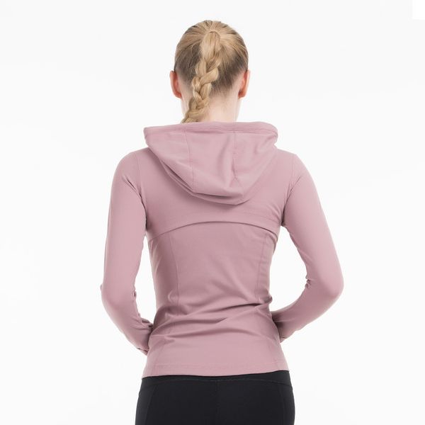

ladies sports fitness running jacket quick dry casual cardigan hooded yoga jacket sports wear for women gym workout shirts, White;red