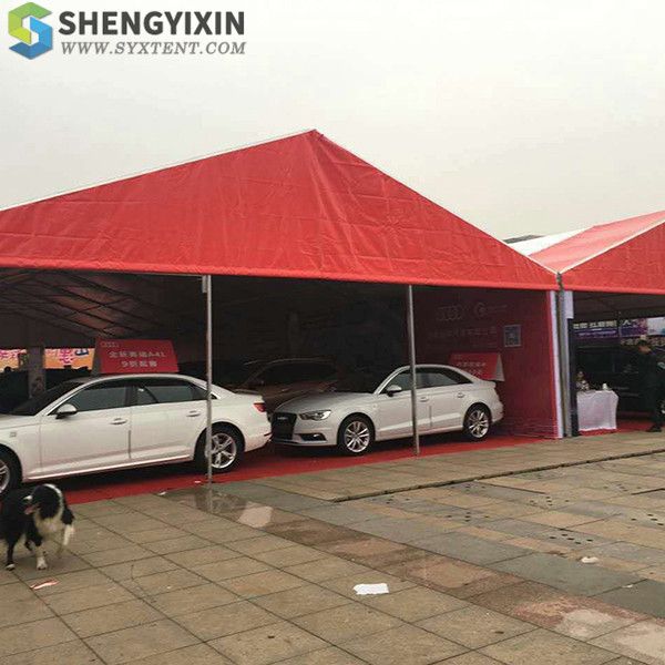 

outdoor red a-frame tents event tents with aluminum alloy outdoor exhibition tents support customiztion pvc fabric