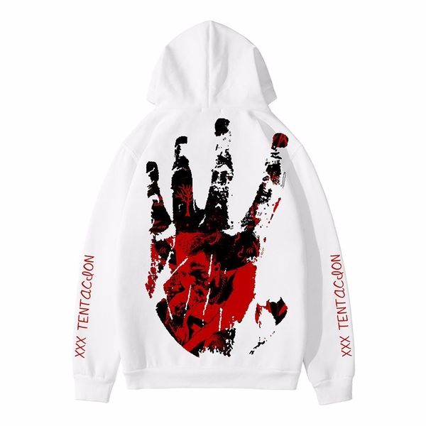 

men's hooded sweatshirts pullover hoodie xxxtentacion rapper singer revenge kill mens sweat hoddies male 3d print fashion, Black