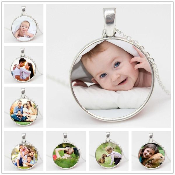 

handmade personality p family p baby lovers my dogs mum dad brothers sisters necklace private customized pn005, Silver
