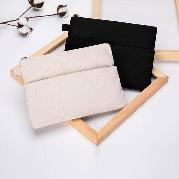 

canvas bag women's clutch korean storage bag simple medium harajuku cosmetic