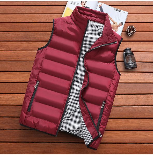

woodvoice vests mens solid color outwear sleeveless jackets male casual autumn waistcoat men brand mens winter vests veste homme, Black;white