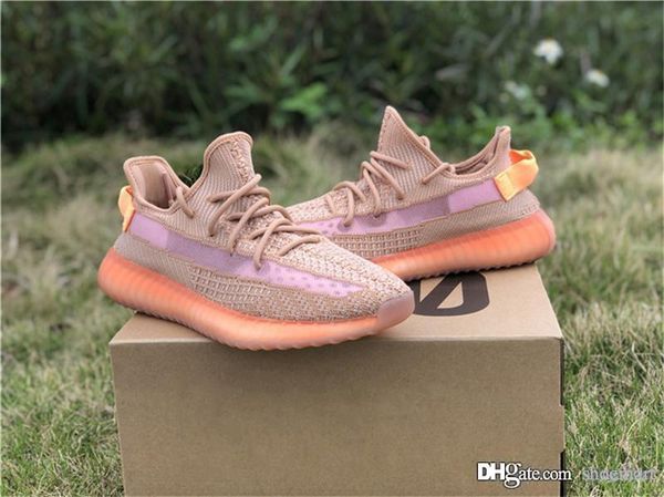 

2019 authentic clay eg7490 kanye west running shoes for men women true form eg749 hyperspace eg7491 static ef2905 shoes size 5-12, Black