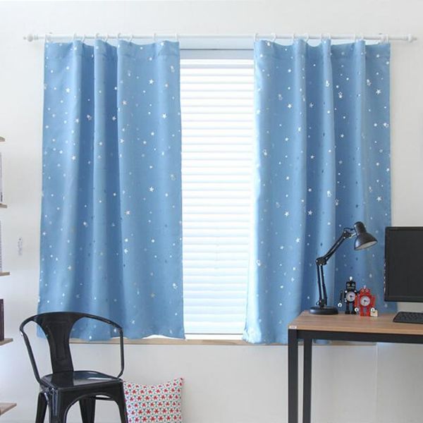 2019 Star Printed Balcony Window Curtain Finished Drape Blackout Curtain For Living Room Kids Bedroom Window Treatment From Carmlin 42 14