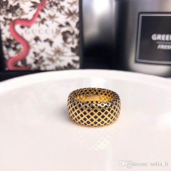 

luxury designer jewelry women rings new model 2019 goes geometric pattern rings precious fashion accessories, Silver