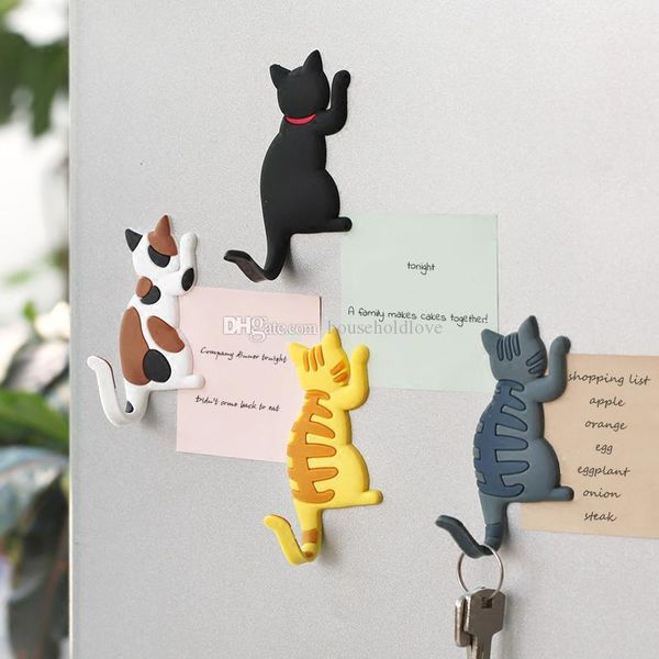 

cartoon cute cat tail hook fridge magnets decoration magnet refrigerator sticker cartoon comet decoration magnetic stickers gift ornament