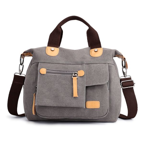 

retro casual multi-functional canvas bag shoulder slung female fashion hand bag