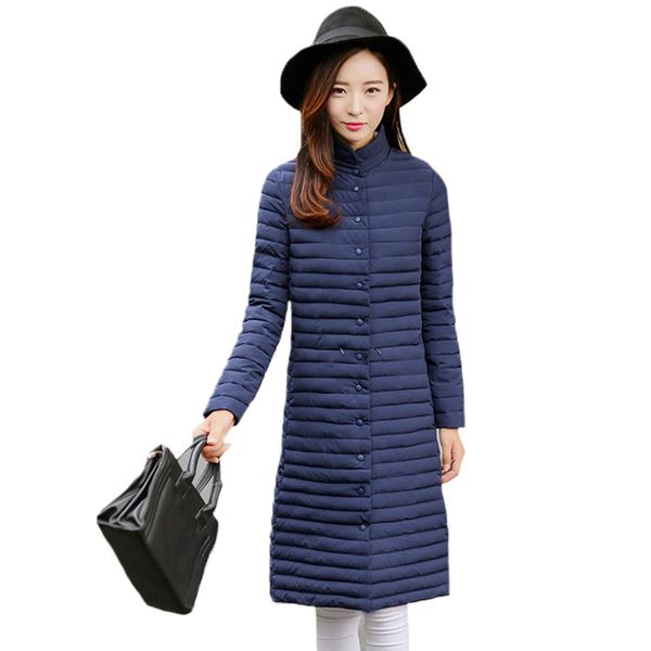 

solid women winter coat classic parkas for women leisure full sleeve pocket winter jacket, Black