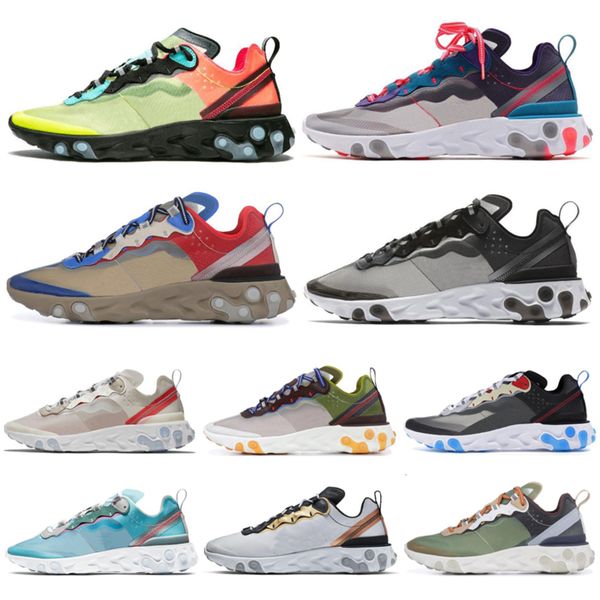 

react element 87 55 men women running shoes anthracite light bone triple black white red orbit fashion mens trainers sports sneaker
