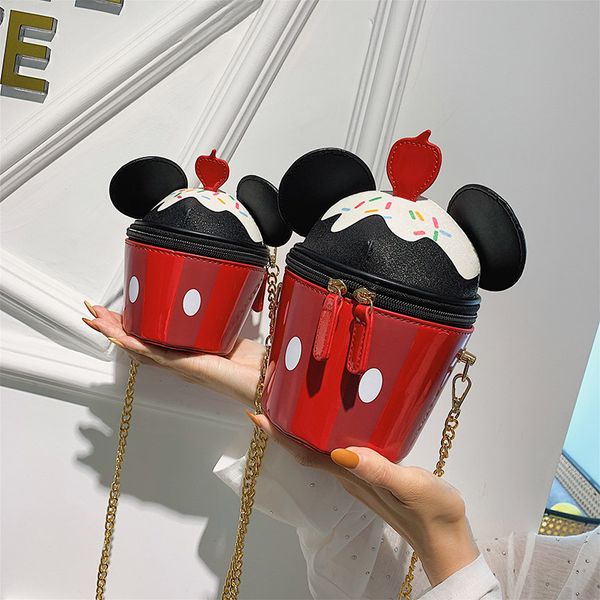 

женский мешок цепи цилиндра мешок мороженого одного плеча диагональ мобильного телефона